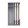 Flurschrank Doros City Sonoma Eiche 1 Türen mit Spiegel 110x45x210 (44900083)