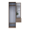 Flurschrank Doros Sola Set 1+2 Cannolo / Kaschmir mit Spiegel 105x40x215 (42005232)
