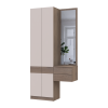 Flurschrank Doros Sola Set 1+2 Cannolo / Kaschmir mit Spiegel 105x40x215 (42005232)