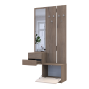 Flurschrank Doros Sola Set 2+3 Cannolo / Kaschmir mit Spiegel 105x40x215 (42005234)