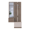 Flurschrank Doros Sola Set 2+3 Cannolo / Kaschmir mit Spiegel 105x40x215 (42005234)