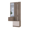 Flurschrank Doros Sola Set 2+3 Cannolo / Kaschmir mit Spiegel 105x40x215 (42005234)