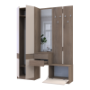 Flurschrank Doros Sola Cannolo / Kaschmir mit Spiegel 165x40x215 (42005231)