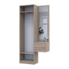 Flurschrank Doros Sola Set 1+2 Sonoma Eiche / Weiß mit Spiegel 105x40x215 (42005150)