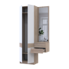 Flurschrank Doros Sola Set 1+2 Sonoma Eiche / Weiß mit Spiegel 105x40x215 (42005150)