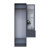 Flurschrank Doros Sola Set 1+2 Graphitgrau mit Spiegel 105x40x215 (42005153)