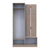 Flurschrank Doros Sola Set 1+3 Sonoma Eiche / Weiß 120x40x215 (42005149)