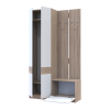Flurschrank Doros Sola Set 1+3 Sonoma Eiche / Weiß 120x40x215 (42005149)