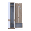Flurschrank Doros Sola Set 1+3 Sonoma Eiche / Weiß 120x40x215 (42005149)