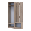 Flurschrank Doros Sola Set 1+3 Sonoma Eiche / Weiß 120x40x215 (42005149)