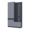 Flurschrank Doros Sola Set 1+3 Graphitgrau 120x40x215 (42005152)