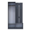 Flurschrank Doros Sola Set 1+3 Graphitgrau 120x40x215 (42005152)