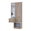 Flurschrank Doros Sola Set 2+3 Sonoma Eiche / Weiß mit Spiegel 105x40x215 (42005148)