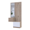 Flurschrank Doros Sola Set 2+3 Sonoma Eiche / Weiß mit Spiegel 105x40x215 (42005148)