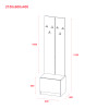 Flurschrank Doros Sola Set 2+3 Graphitgrau 105x40x215 (42005151)