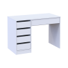 Schreibtisch Doros Ergo links Weiß 110x55x75 (41516105)