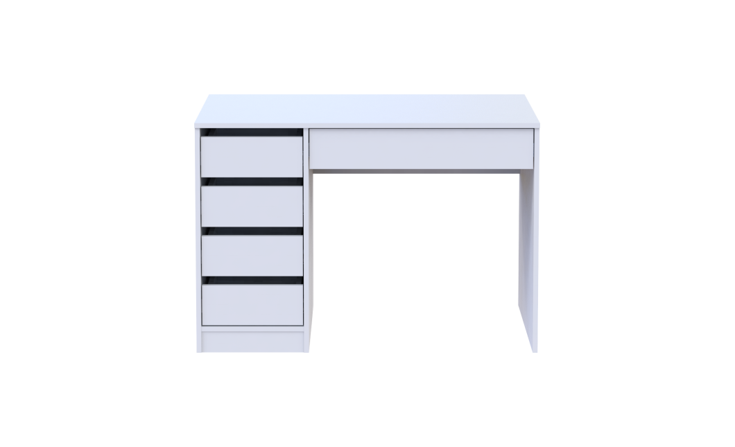 Schreibtisch Doros Ergo links Weiß 110x55x75 (41516105)