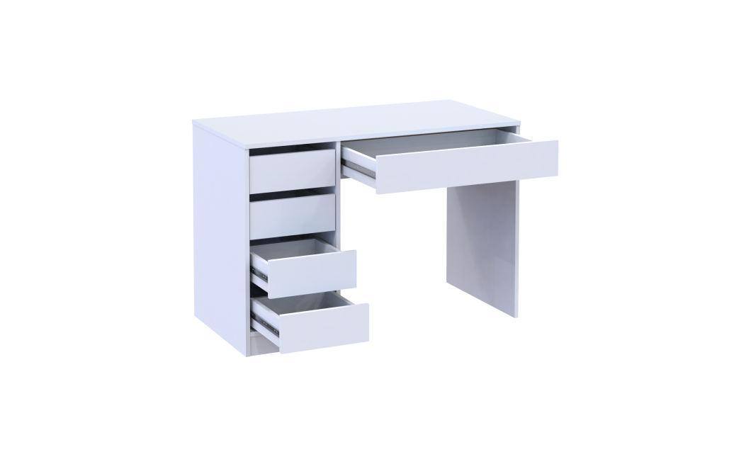 Schreibtisch Doros Ergo links Weiß 110x55x75 (41516105)