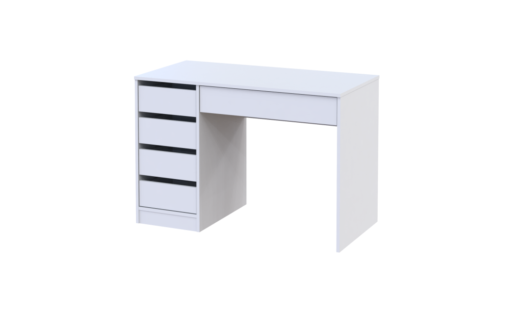 Schreibtisch Doros Ergo links Weiß 110x55x75 (41516105)