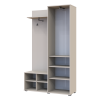 Flurschrank Doros Dora Kaschmir mit Spiegel 1 Türen 113,5x40x192 (44900364)