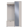 Flurschrank Doros Dora Kaschmir mit Spiegel 1 Türen 113,5x40x192 (44900364)