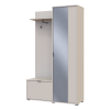 Flurschrank Doros Dora Kaschmir mit Spiegel 1 Türen 113,5x40x192 (44900364)