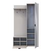Flurschrank Doros Dora Kaschmir mit Spiegel 1 Türen 113,5x40x192 (44900364)
