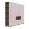 Regalsystem Doros Dale Kleiderschrank Kaschmir / Artisan Eiche 52x28x220 (41516118)
