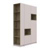Regalsystem Doros Dale Kleiderschrank Kaschmir / Artisan Eiche 52x28x220 (41516118)