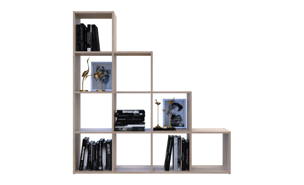 Regalsystem Doros Step 4x4 Sonoma Eiche offen 136,2x28,8x140,7 (41516165)