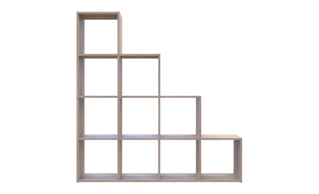 Regalsystem Doros Step 4x4 Sonoma Eiche offen 136,2x28,8x140,7 (41516165)