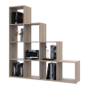 Regalsystem Doros Step 4x4 Sonoma Eiche offen 136,2x28,8x140,7 (41516165)
