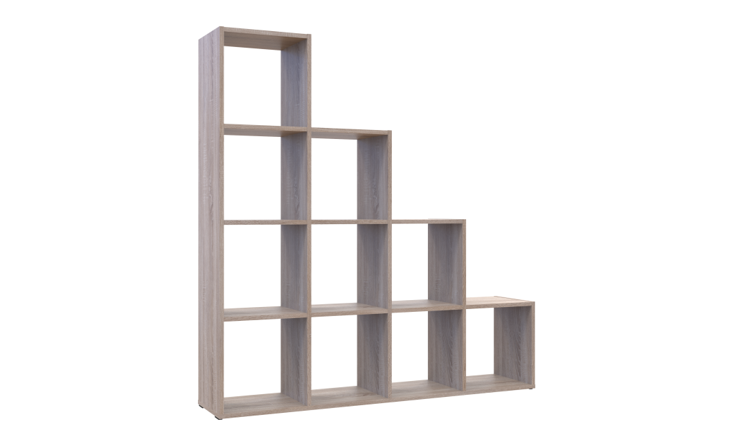 Regalsystem Doros Step 4x4 Sonoma Eiche offen 136,2x28,8x140,7 (41516165)