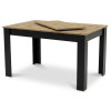 Ausziehtisch NP 120–160x80 Artisan Eiche + Schwarz (100155171)