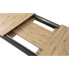Ausziehtisch NP 120–160x80 Artisan Eiche + Schwarz (100155171)