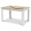 Ausziehtisch NP 120–160x80 Sonoma Eiche + Weiß (100155181)