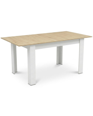 Ausziehtisch NP 120–160x80 Sonoma Eiche + Weiß (100155181)
