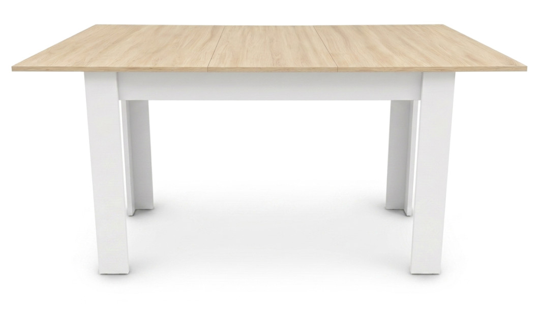 Ausziehtisch NP 120–160x80 Sonoma Eiche + Weiß (100155181)