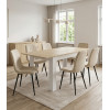 Ausziehtisch NP 120–160x80 Sonoma Eiche + Weiß (100155181)