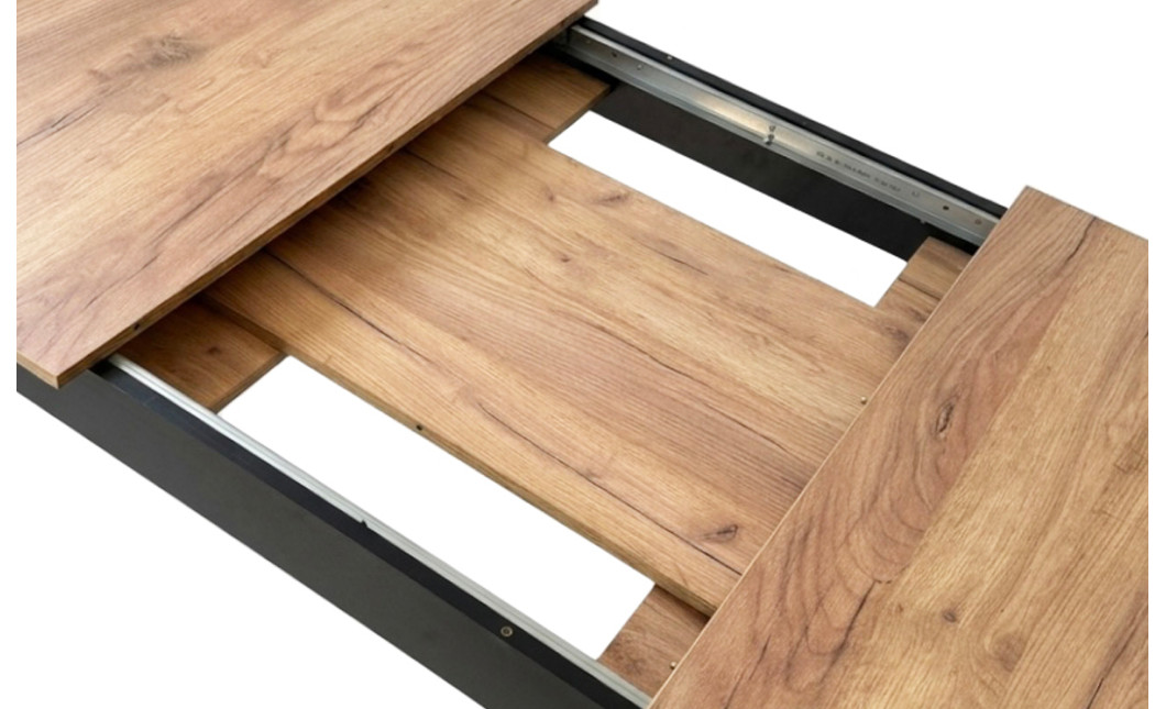 Ausziehtisch NP 120–160x80 Craft + Schwarz (100155161)