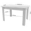 Ausziehtisch NP 120–160x80 Craft + Schwarz (100155161)