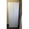 Kleiderschrank Doros Gelar mit Drehtüren Weiß 2 Türen 77,5x49,5x203,4 (80737021)