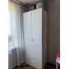 Kleiderschrank Doros Gelar mit Drehtüren Weiß 2 Türen 77,5x49,5x203,4 (80737021)