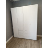 Kleiderschrank Doros Gelar mit Drehtüren Weiß 4 Türen 155x49,5x203,4 (80397642)