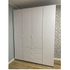 Kleiderschrank Doros Gelar mit Drehtüren Weiß 4 Türen 155x49,5x203,4 (80397642)