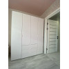 Kleiderschrank Doros Gelar mit Drehtüren Weiß 4 Türen 155x49,5x203,4 (80397642)