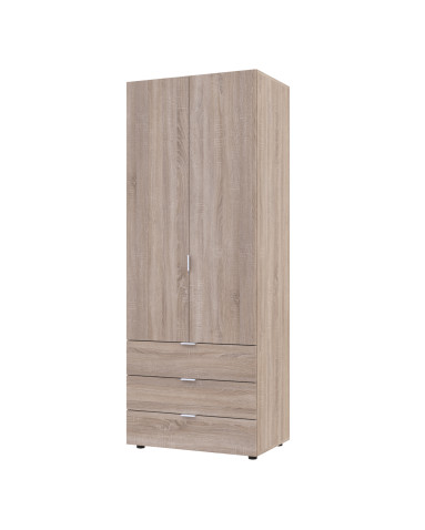 Kleiderschrank Doros Gelar mit Drehtüren Sonoma Eiche 2 Türen 77,5x49,5x203,4 (80737022)