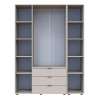 Kleiderschrank Doros Gelar Kaschmir 3 Türen mit offenem Regal 154,4x49,5x203,4 (80737645)