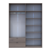 Kleiderschrank Doros Lukas mit Drehtüren Cannolo 180x50x240 (44900367)