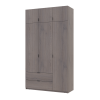 Kleiderschrank Doros Lukas mit Drehtüren Cannolo 3 Türen 135x50x240 (44900369)